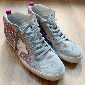 Golden Goose Midstar sneakers pink glitter 40